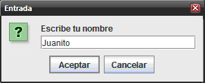 Curso de Java: Escribir un Nombre